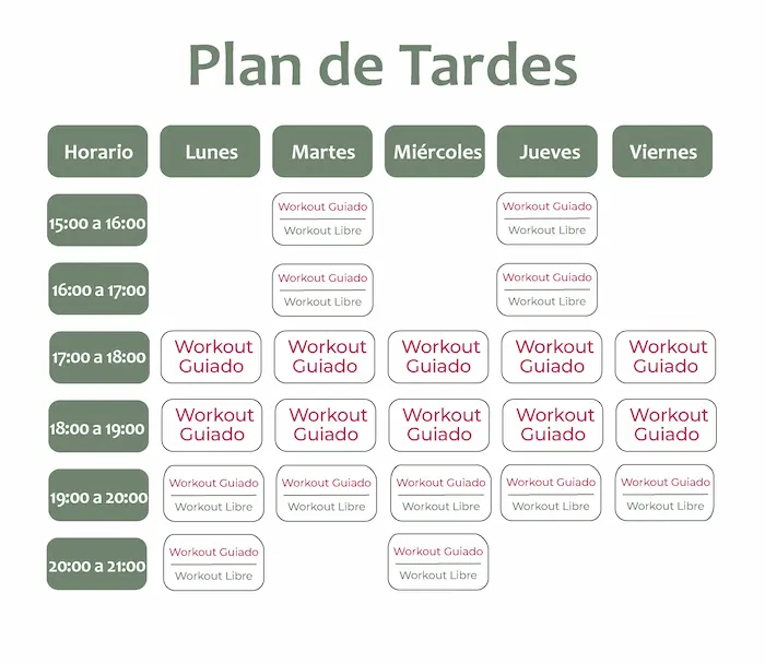 Fitgirls horario de tardes